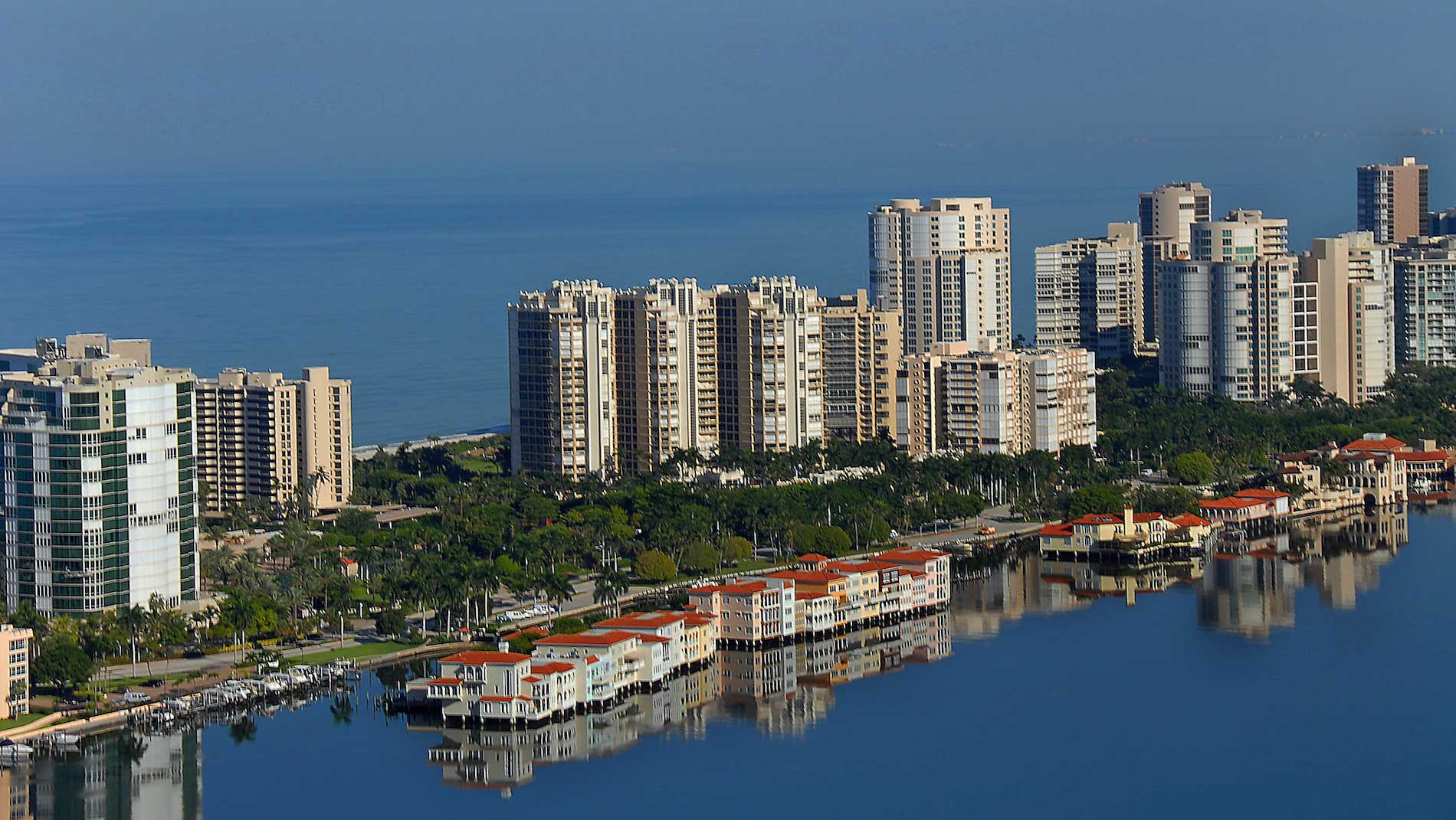 Park Shore neighborhood, Aerial Photo of Park Shore and The Moorings