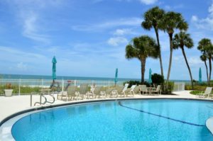 Jamaica Towers condos beachfront pool.