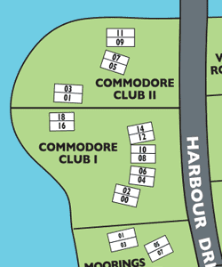 Commodore Club Footprint