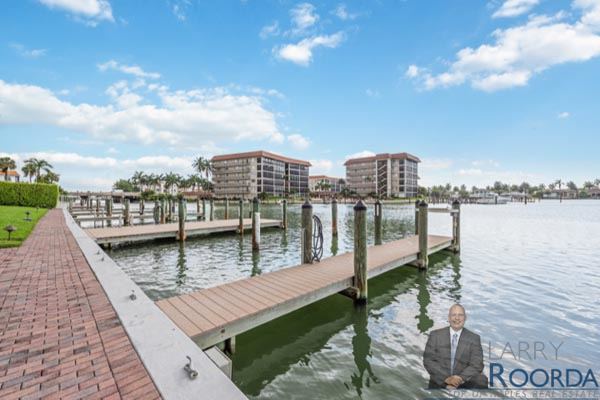 Jennifer Shores #105 Waterfront Condominium for sale in Naples, FL, exterior view