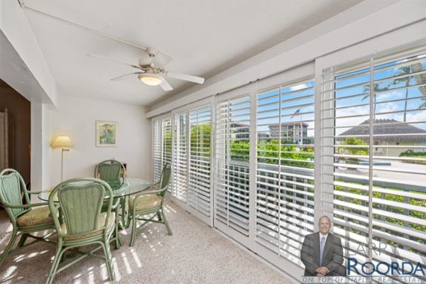 Jennifer Shores #105 Waterfront Condominium for sale in Naples, FL, patio