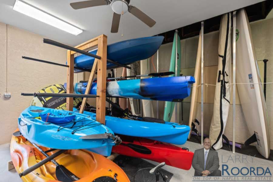 Westgate condominiums in Naples, FL, offers kayak storage