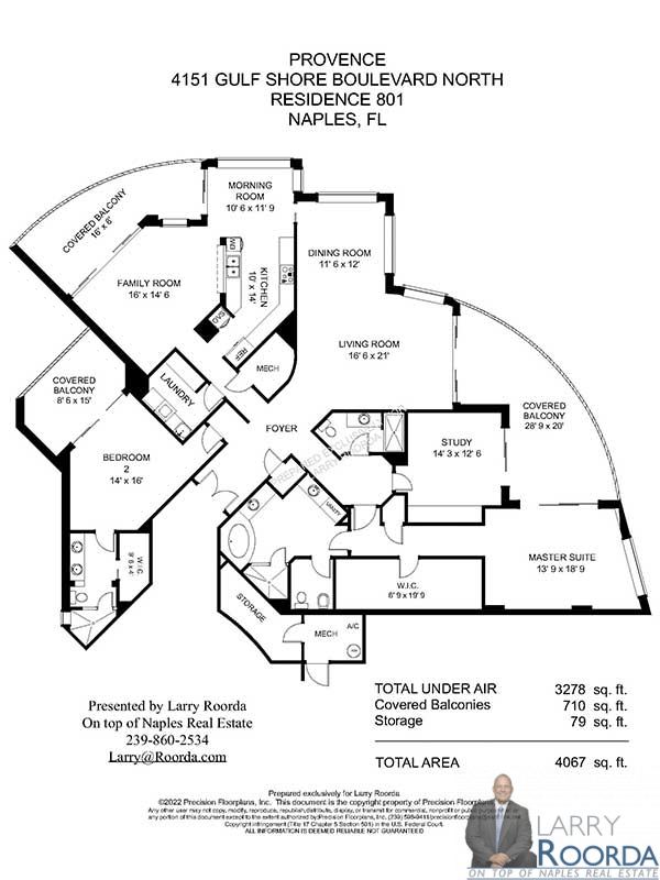 Floor Plan, Provence 801, Park Shore, Naples