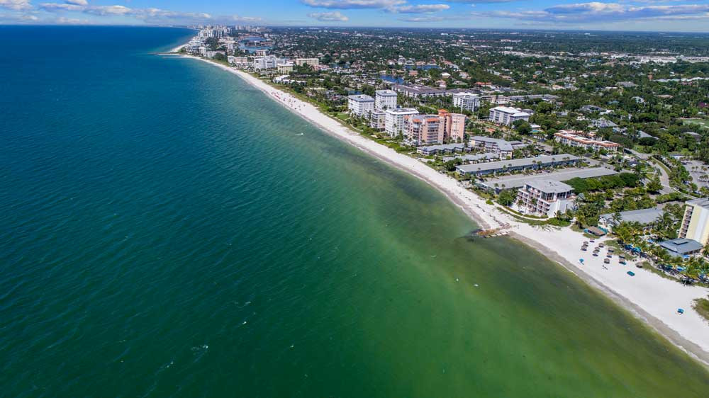 Aerial Ocean View of Moorings