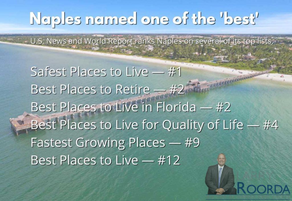 Graphic for Naples ranking for best places to live