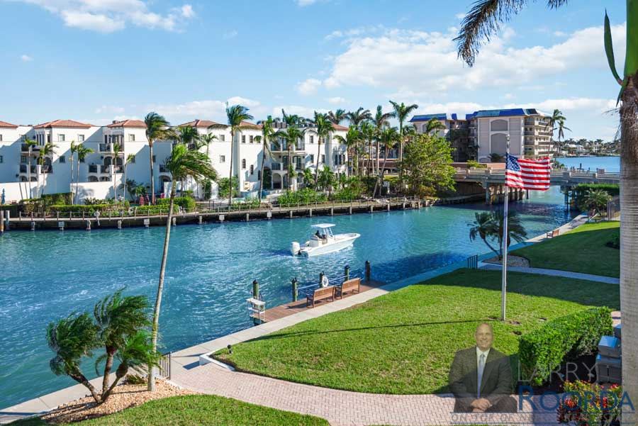 2900 Gulf Shore Blvd N, unit 105, Naples, FL. Canal view from the building.