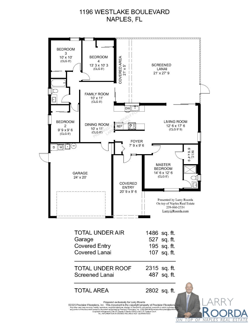 Floor Plan - Romano - 1196 Westlake Blvd