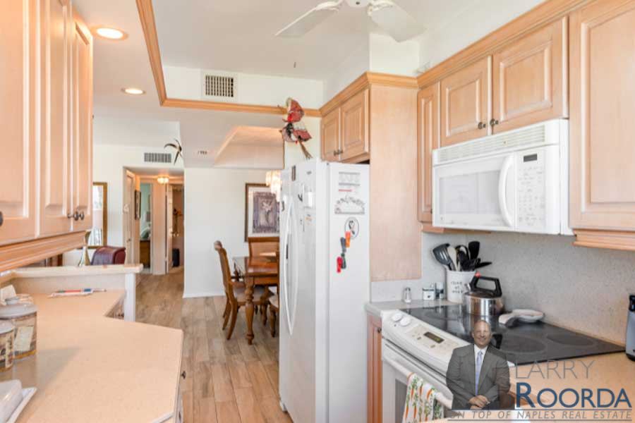Kitchen at Harbour Cove #216 The Moorings, Naples, FL. Larry Roorda Realtor.