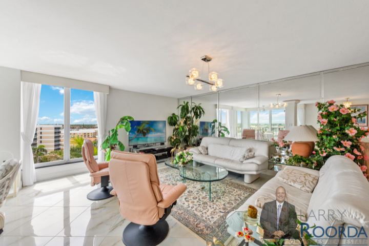 Living room alternate view. 215 Gulf Shore Blvd N #712N, Naples, FL.
