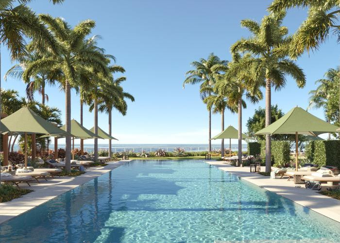Rosewood Residences pool rendering Naples, FL
