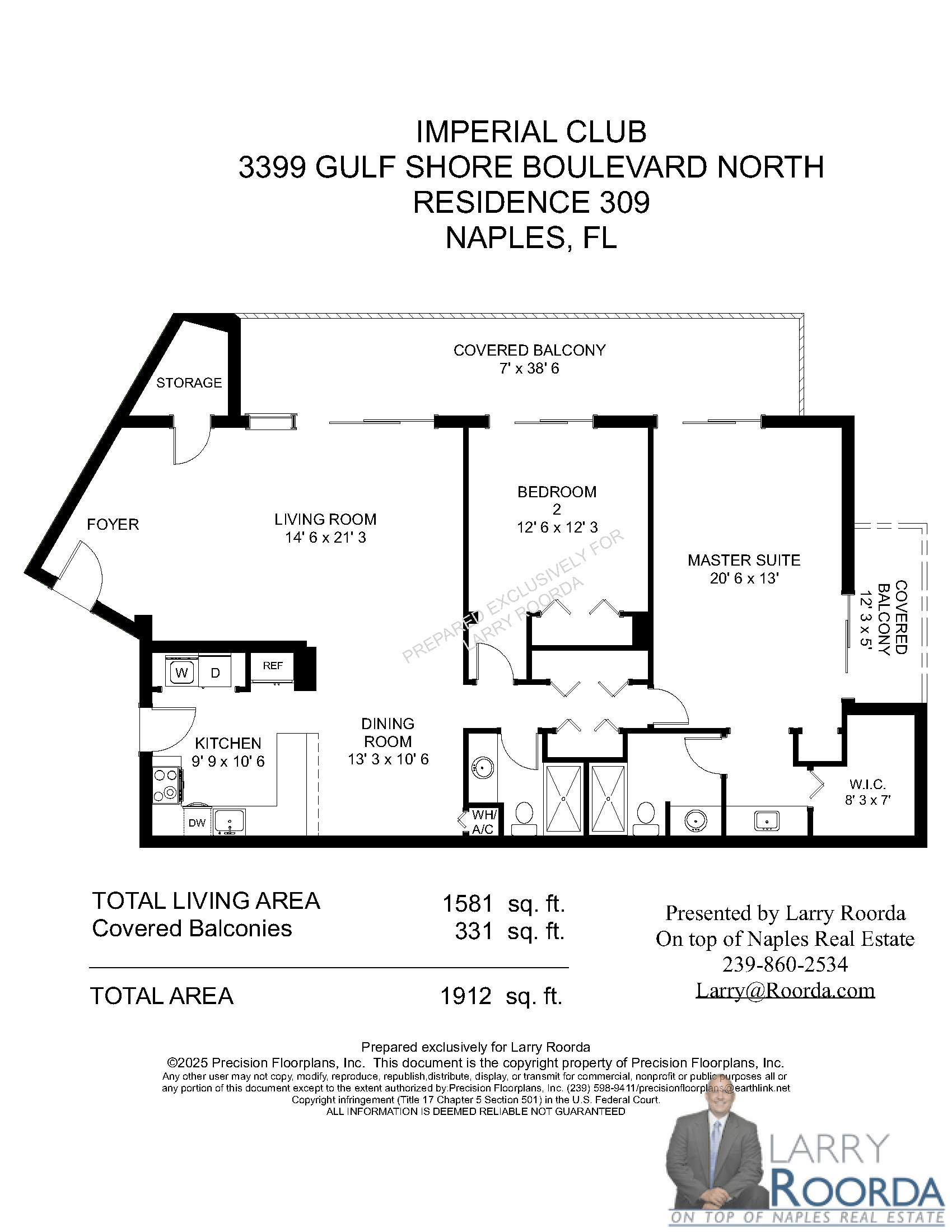 Floor plan - Imperial Club 309