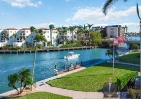 2900 Gulf Shore Blvd N, unit 105, Naples, FL. Canal view from the building.